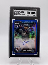 2024 Topps Chrome Update AC-TRL Trey Lipscomb Auto Blue Refractor SGC 10 127/150