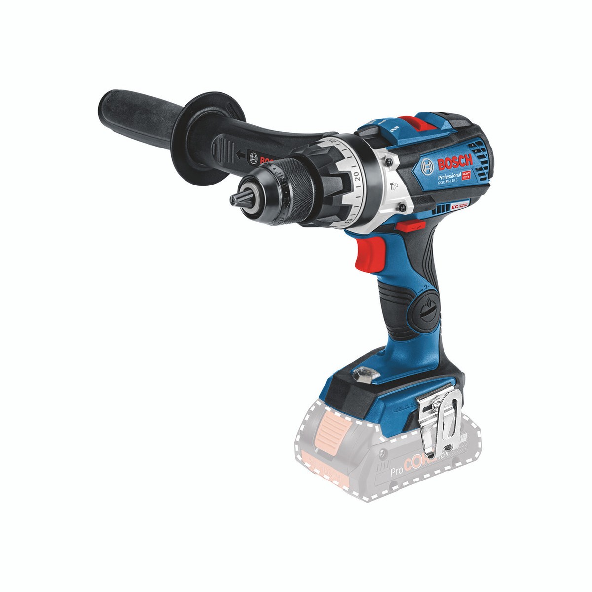 Bosch Cordless Brushless Hammer Drill Driver GSB 18V-110