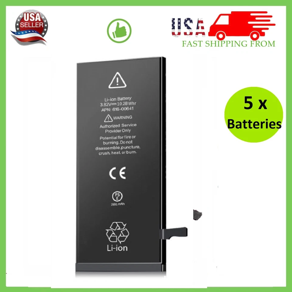 Premium Quality Replacement Battery For iPhone 5 6S 7 8 11 12 13 XR XS LOT (5x) - Image 3 of 4