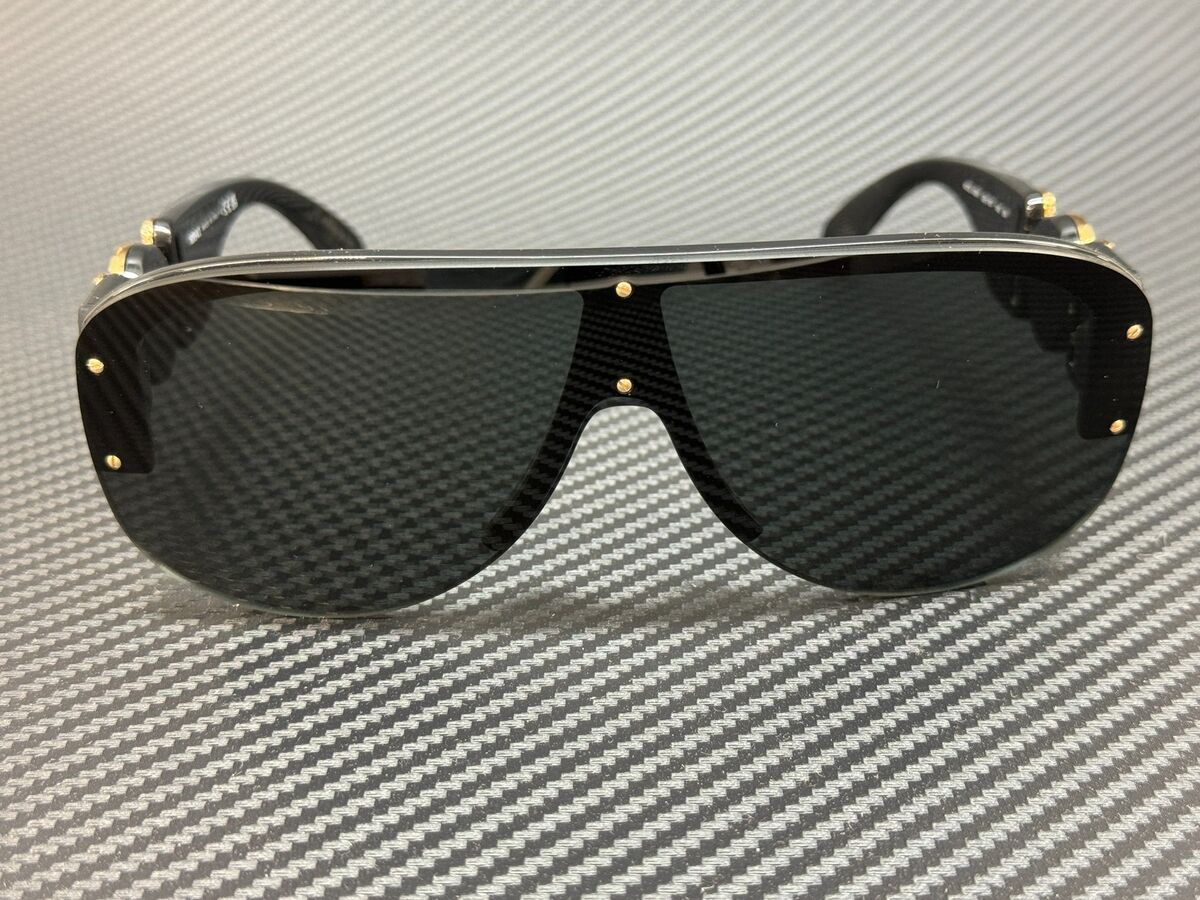 VERSACE VE4391 GB1 87 Black Pilot Men's 48 mm Sunglasses VERSACE VE4391 GB1 87 Black Pilot Men's 48 mm Sunglasses