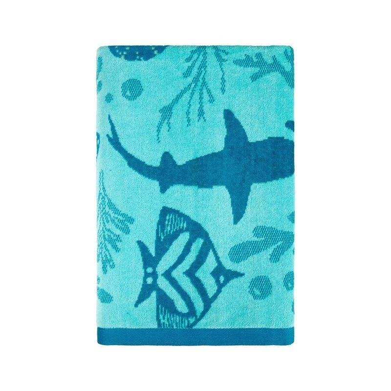 Luxuriously Soft Oversized Sea Life Beach Towel Quick Dry Eco-Friendly Absorbent