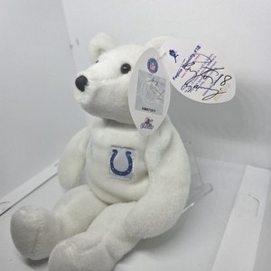 Salvino's Peyton Manning #18 Indianapolis Colts NFL Plush Bear, White/Blue