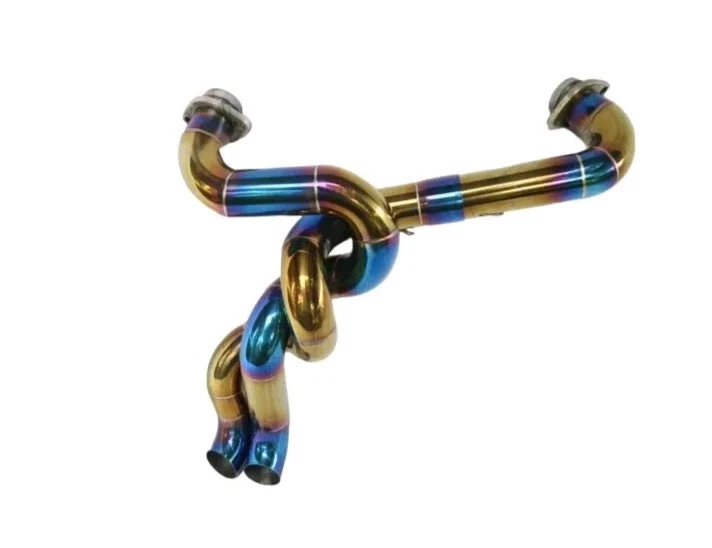 Escape personalizado apto para Harley Davidson Dyna Super Glide modelo de escape 2 en 2 Foto 3 de 4