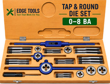COMPLETE TAP & ROUND DIE SET 0&ndash;8 BA (British Association) &ndash;Precision Threading