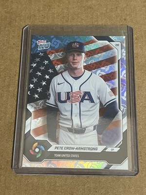 Pete Crow-Armstrong 2026 Topps Now WBC Logo Refractor Team USA