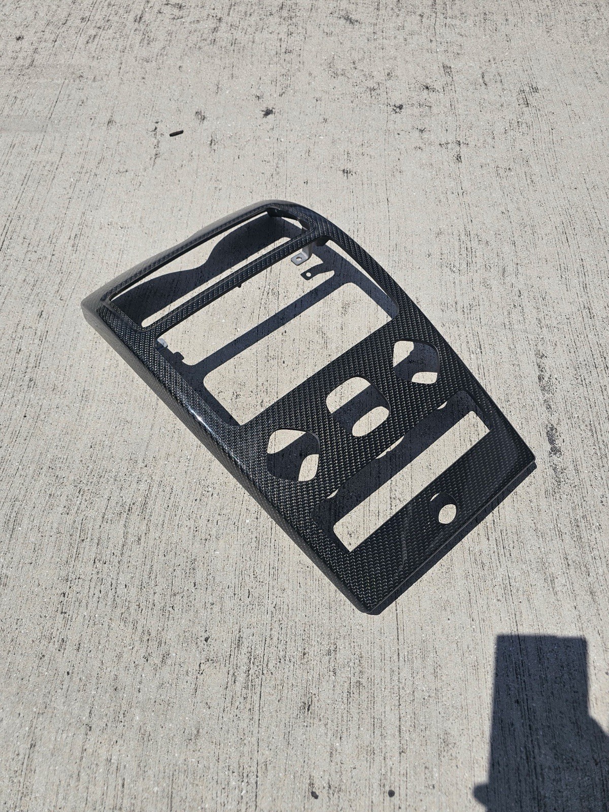 2005-2008 Maserati Quattroporte Dash Center Console Carbon Fiber Trim Panel
