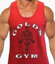 Gold’s Gym Tank Top Classic Bodybuilding Stringer Muscle Fitness Men’s Tank