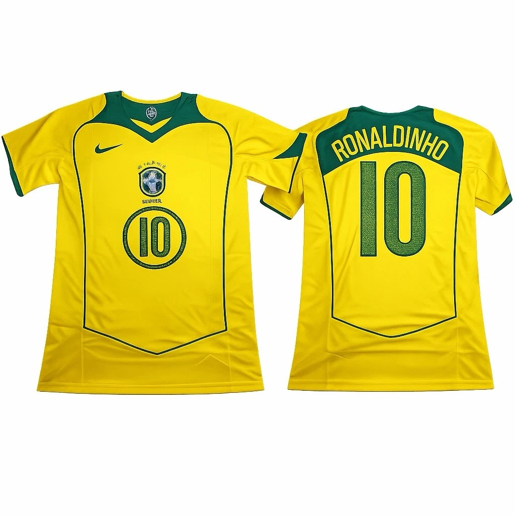 Ronaldinho Size L Brazil National Team Soccer Fan Apparel