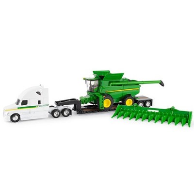 ERTL, FREIGHTLINER mit Geräteträger und JOHN DEERE S780 Harvester, 1/64, ERT4...