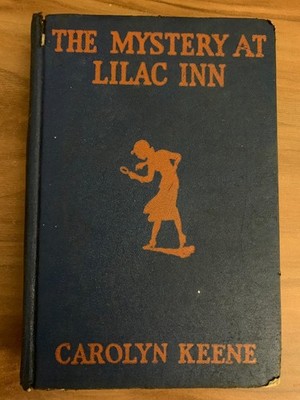 Nancy Drew #4 The Mystery at Lilac Inn Carolyn Keene 1930 Orange Silhouette HC