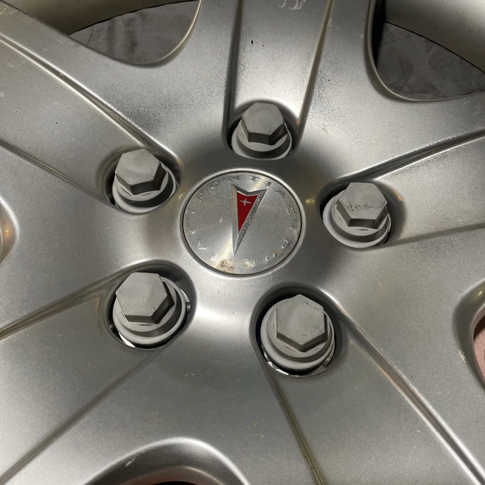 Pontiac G6 2007 2008 2009 2010 17" cubierta de rueda tapacubos plateada 9595640 tapa OEM (1) Foto 2 de 4