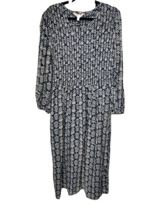 Seasalt Meadowsweet Dress Size 16 BNWT Lace Stems Maritime Blue Midi Floral