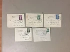 Five Ireland 1952,1953,3X 1961 set fdc