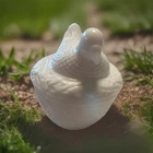 Vintage 1970s Avon milkglass chicken/Hen on nest trinket dish