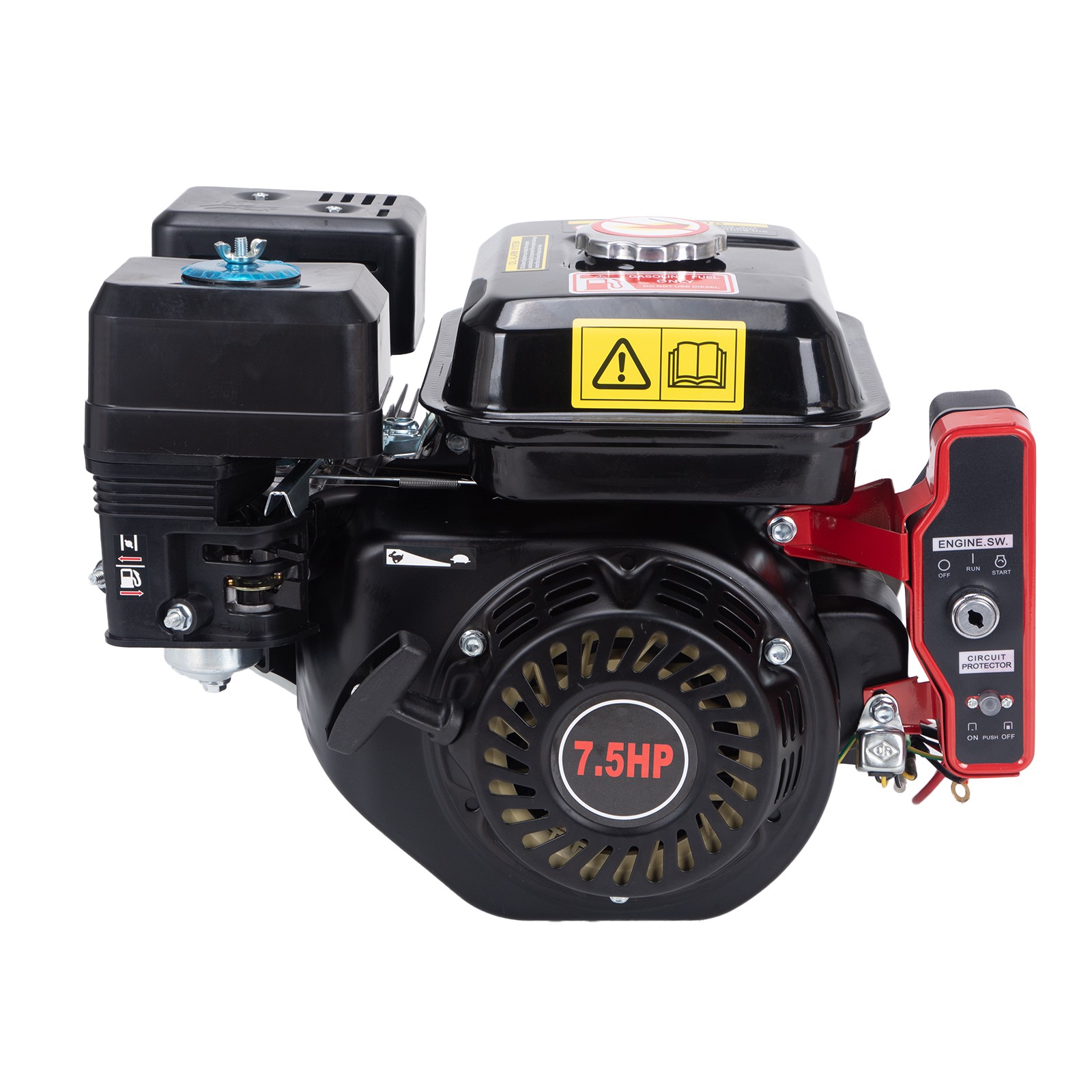 212cc 4-Stroke 7.5 HP 20mm Diameter Shaft Electric Start Horizontal Engine Gas