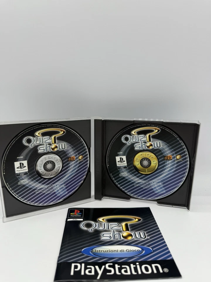 QUIZ SHOW PER PLAYSTATION 1 PS1 PAL ITA CON MANUALE RARO - Immagine 4 di 4