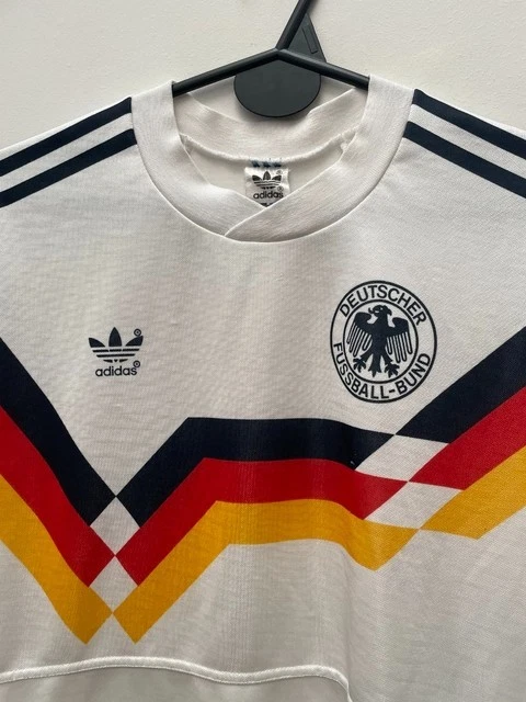 Jersey Alemania 1990 Talle S (48 x 67 cm) Fabricado na Alemanha Ocidental - Imagem 3 de 4