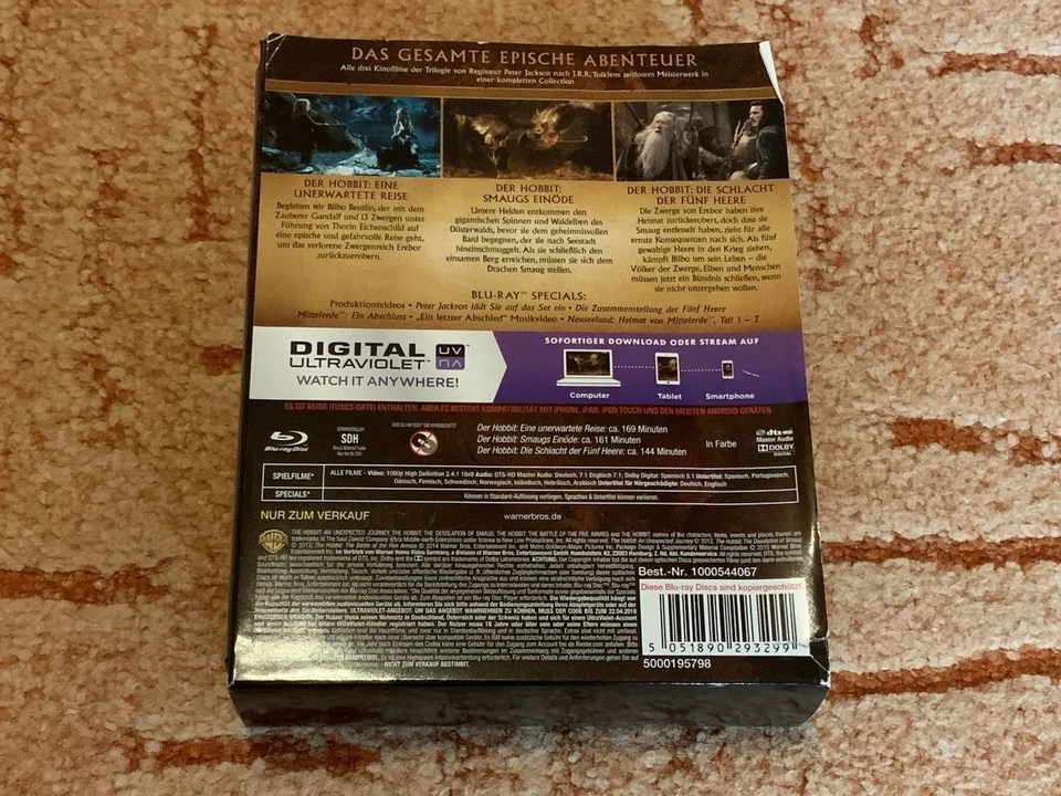Der Hobbit Trilogie Blu-ray Teil 1-3 - Bild 2 von 4