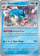 Gyarados - 130/165 - Holo Rare (Near Mint) Scarlet & Violet - 151 - Water Pokémo
