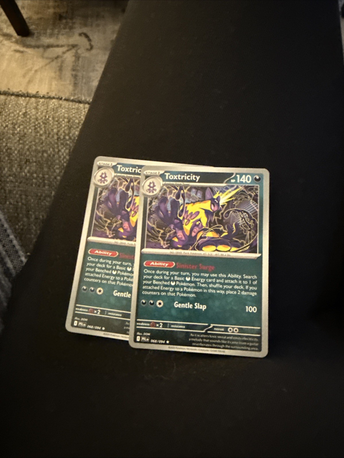 2025 Near Mint Pokemon Toxtricity 068/094 Phantasmal Flames PFL en English 2pack