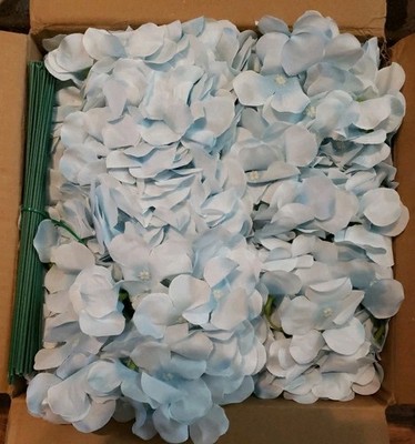 Artificial Hydrangea Flower Bundle With Floral Wire Stems
