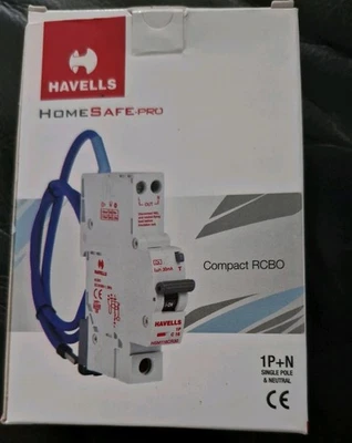 HAVELLS 6a 30mA RCBO HSM106BR30 Type B