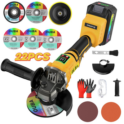 Cordless Angle Grinder Compatible Dewalt 20V MAX Battery 4-1/2'' to 5'' Brushless