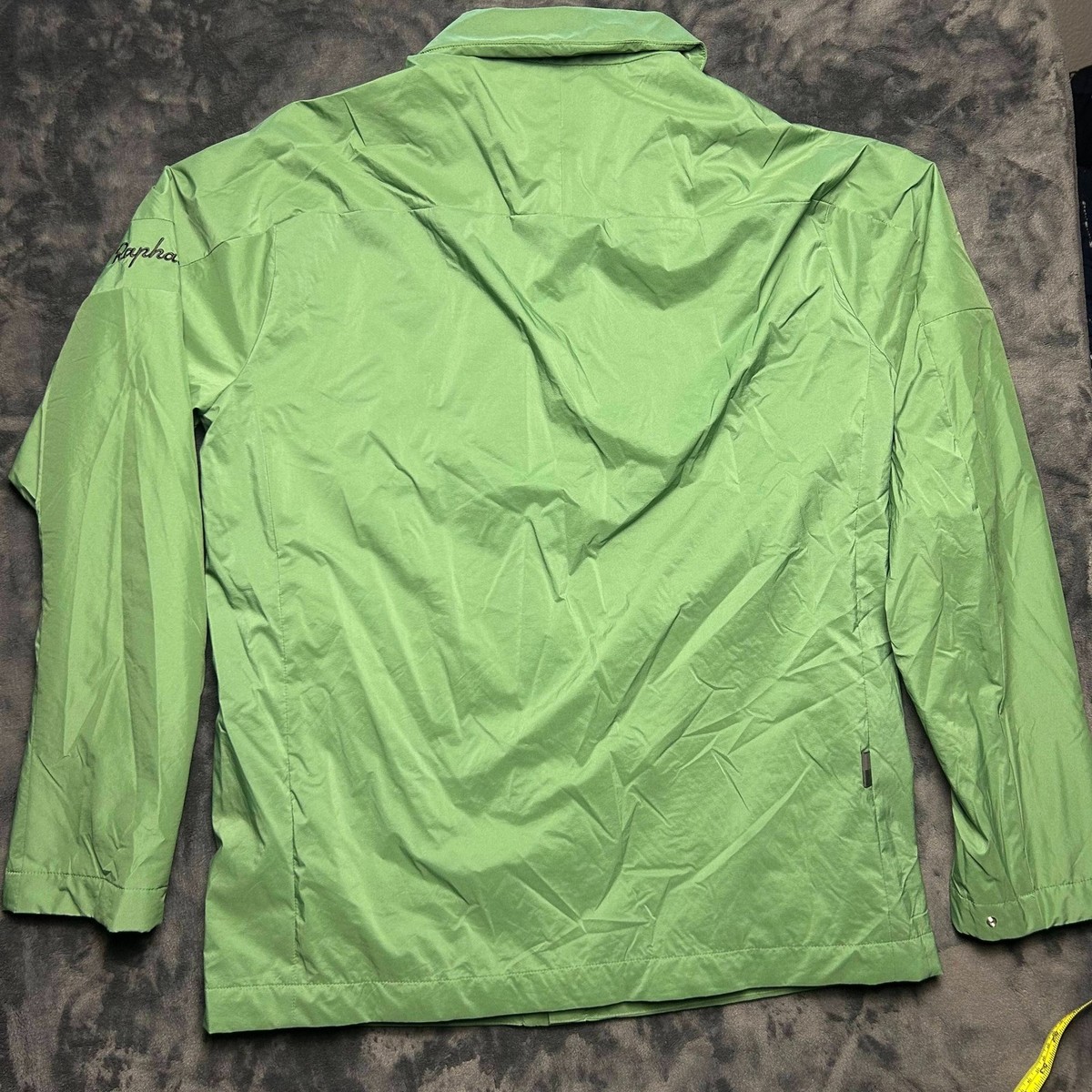 Rapha Insulated Overshirt Men's Medium Green Jacket Light Gray