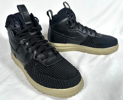 NEW 9.5 Mens Nike Lunar Force 1 Duckboot Black Neutral Olive DZ5320-001 sz Retro
