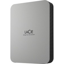 LaCie Mobile Drive STLP4000400 4TB USB-C Portable Hard Drive Moon Silver