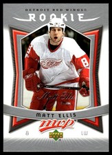2007-08 Upper Deck MVP #344 Matt Ellis Detroit Red Wings Rookie Hockey Card. rookie card picture