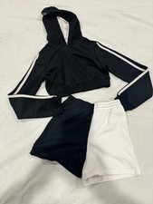 Hip Hop Dance Costume Girls Shorts And Crop Shirt MC Weissman