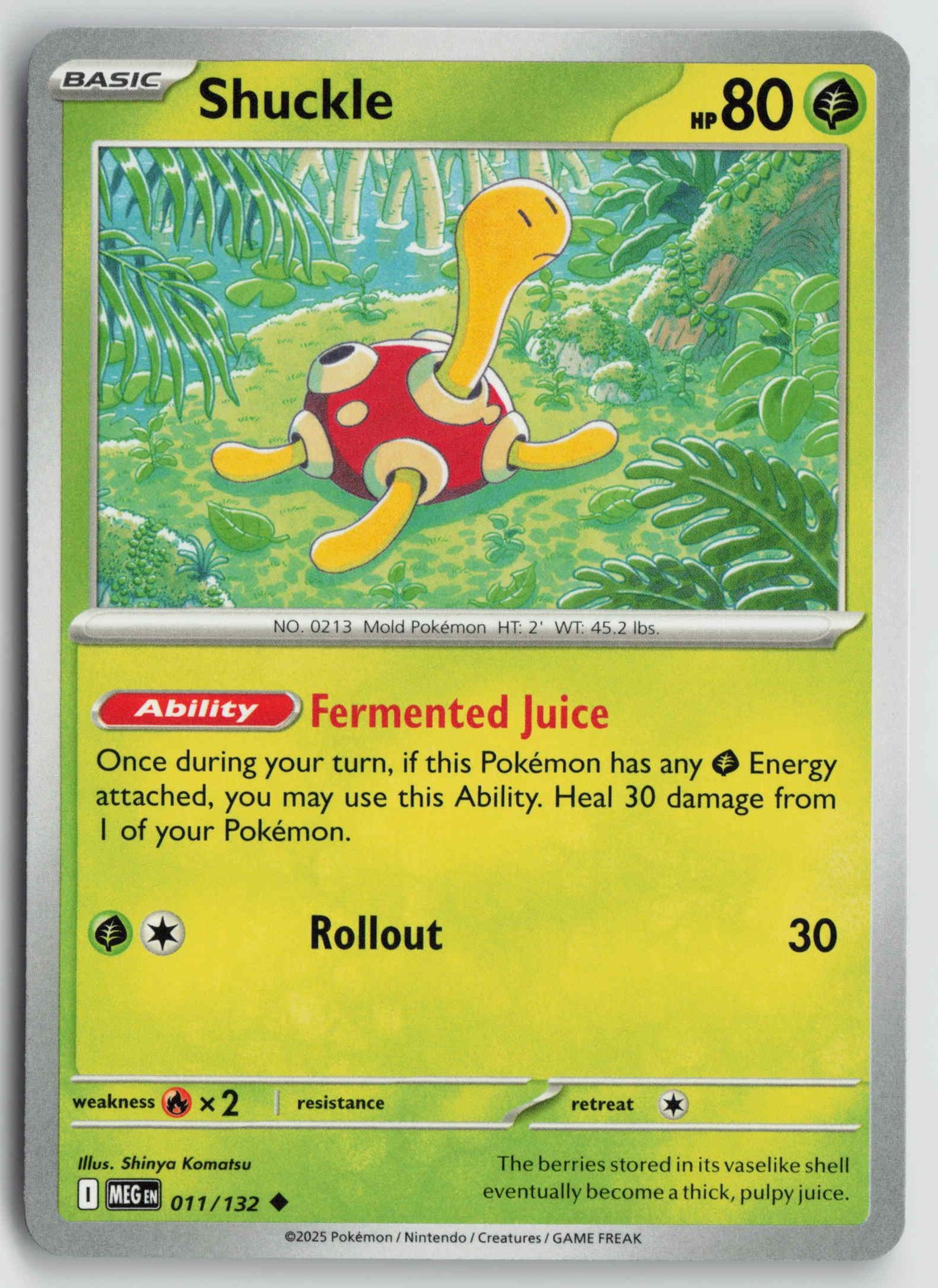 Shuckle Uncommon ME01: Mega Evolution 011/132 NM