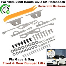For 96-00 Honda Civic Ek Hatchback Front Rear Bumper Lifts Kit Fix Gaps Sag