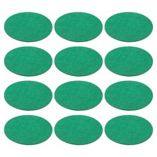 12Pcs Air Hockey Mallet Felt Pads 90mm, Air Hockey Felt Pushers Pads Replacement