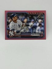 2024 Topps Series 1 - Gleyber Torres #210 Mother's Day Hot Pink /50