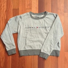 Tommy Hilfiger Sport Grey Crewneck Sweater Size Medium