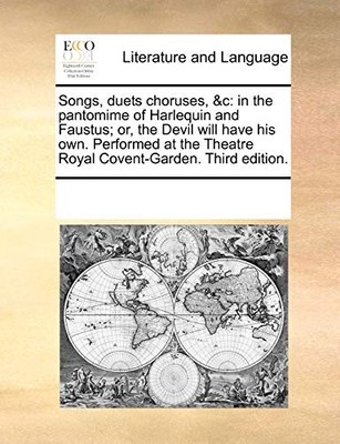 Multiple Contributor - Songs duets choruses c  in the pantomime of  - X555z