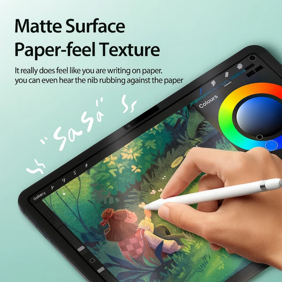 PaperFeel Papier Folie für Apple iPad Abnehmbar Magnetisch Wiederverwendbar - Bild 2 von 4