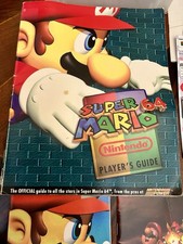 Super Mario 64 Nintendo 64 Game, Players Guide, Instruction Booklet Manual