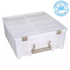 ArtBin 6990SO Super Satchel Double Deep Compartment Box with 8 Removable