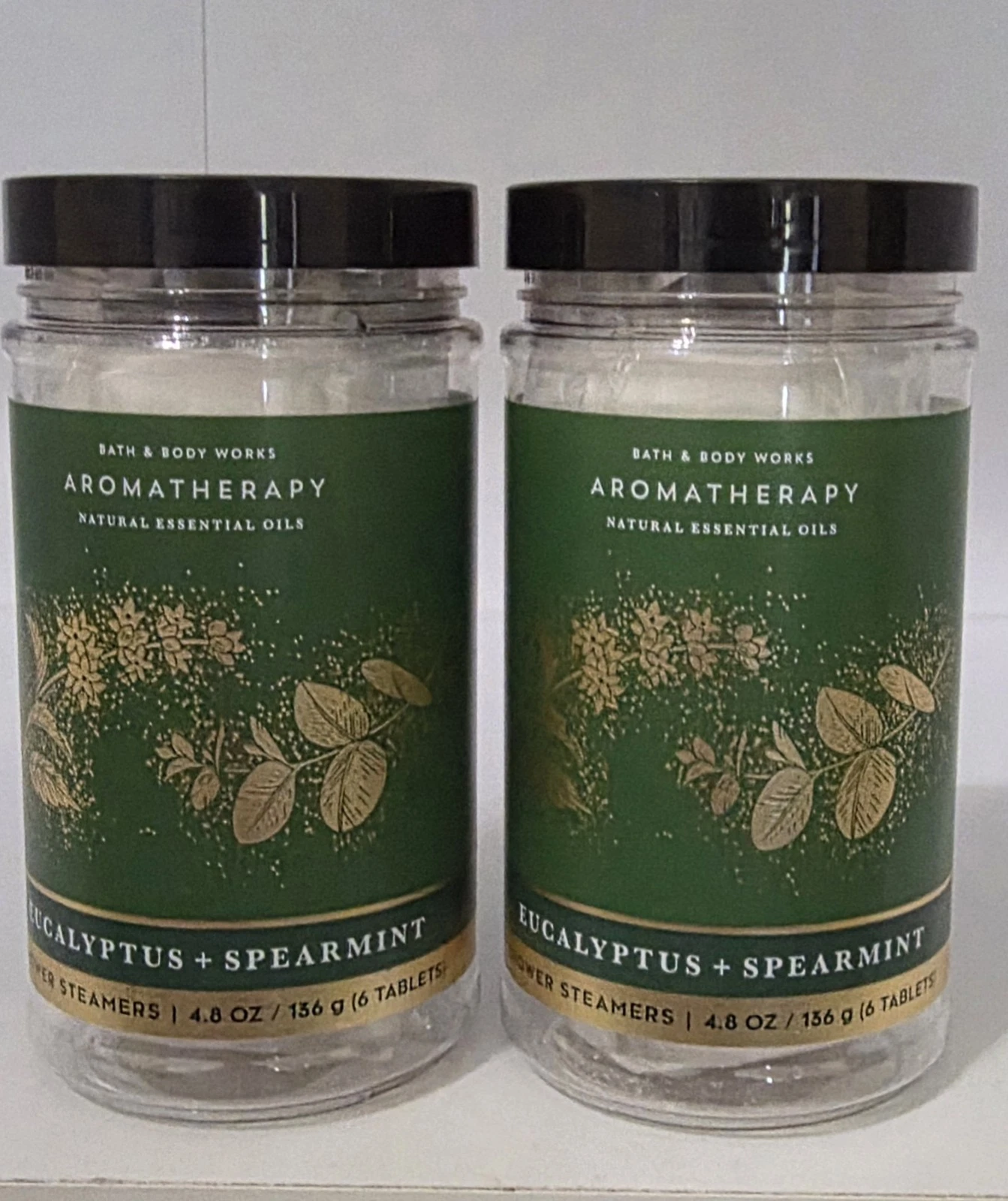 2~Bath & Body Works~Eucalyptus Spearmint Aromatherapy Shower Steamers~6ct/ea