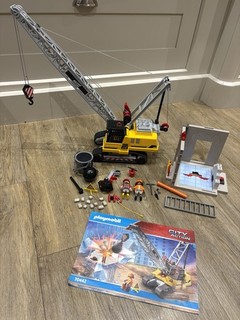 Playmobil 70442 City Life Crane Construction Bundle Set
