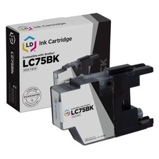LD LC75BK LC75 Black Ink Cartridge for Brother MFC-J6510DW MFC-J6710DW MFC-J6910
