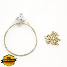 CashBeat 7 Lyre Harp Strings Gold Brass Rivets