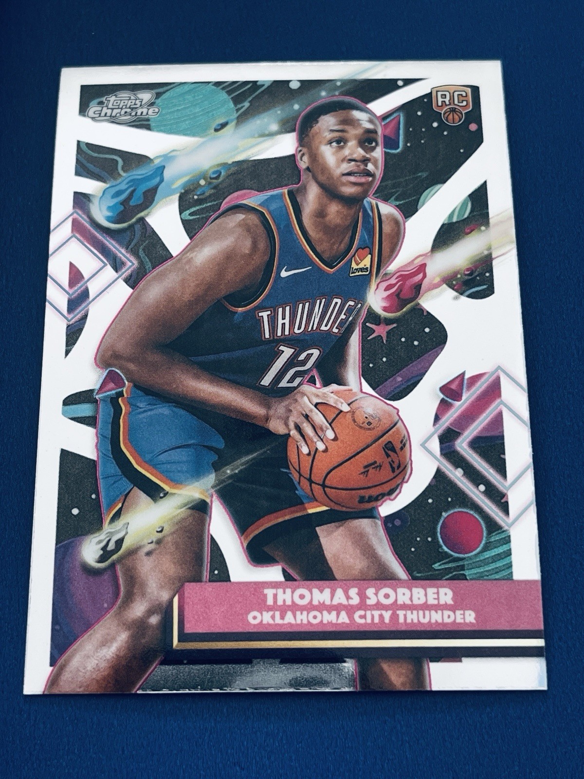 2025-26 Topps Cosmic Chrome Refractor Thomas Sorber #53 Mint RC OK Thunder