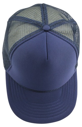 Youth Trucker Hat Ball Cap Mesh Kids Blank Plain S XS Red Blue Gray Black White - Picture 24 of 110