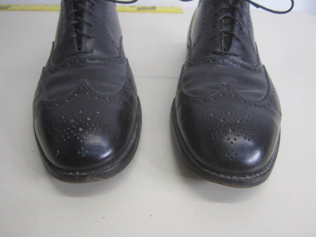 Alden England Black Leather Wingtip Brogue Shoes 12D Vintage Alden x Brogue Wing Tip Boot – BROGUE main image 2