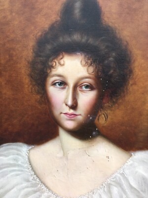 Very Beautiful Painting Hst François Schell (1864-1944) Portrait Woman XIXth Oil