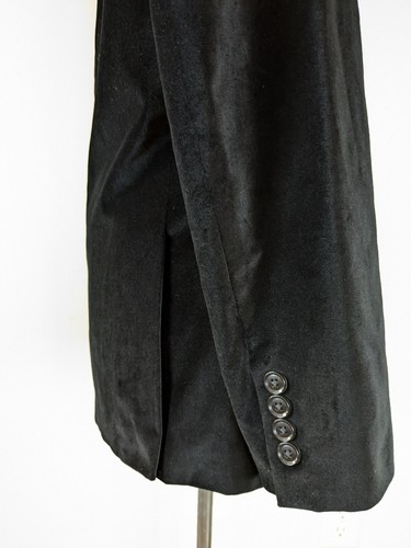 Men's Calvin Klein Slim Fit Black Velvet Blazer sz 36 Slim - Picture 13 of 16